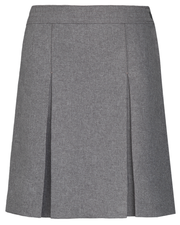 Stitched-Down Kick Pleat Skirt