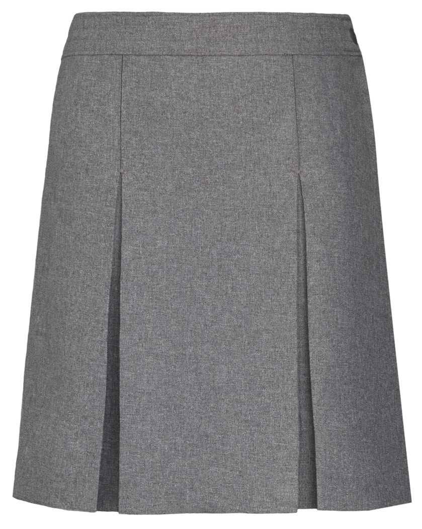 Stitched-Down Kick Pleat Skirt
