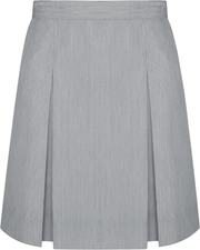 Stitched-Down Kick Pleat Skirt