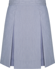 Stitched-Down Kick Pleat Skirt