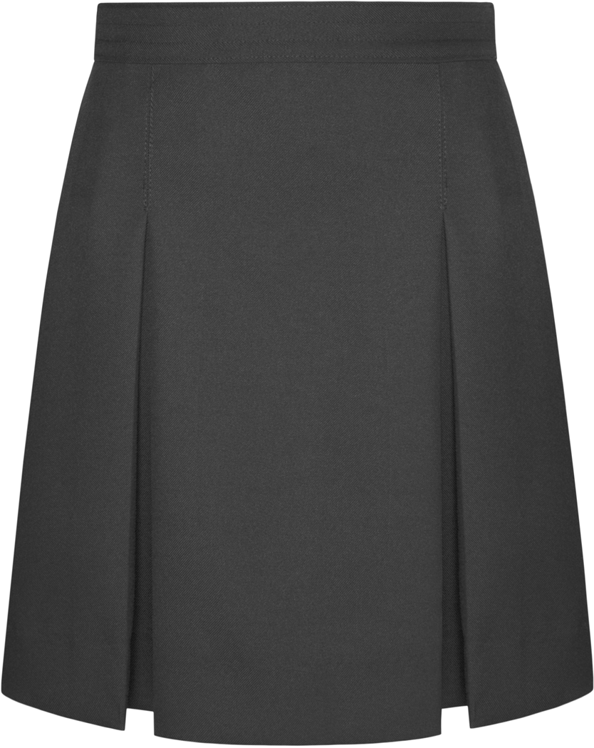 Stitched-Down Kick Pleat Skirt