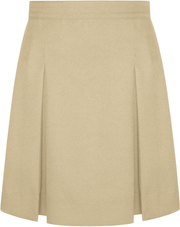 Stitched-Down Kick Pleat Skirt