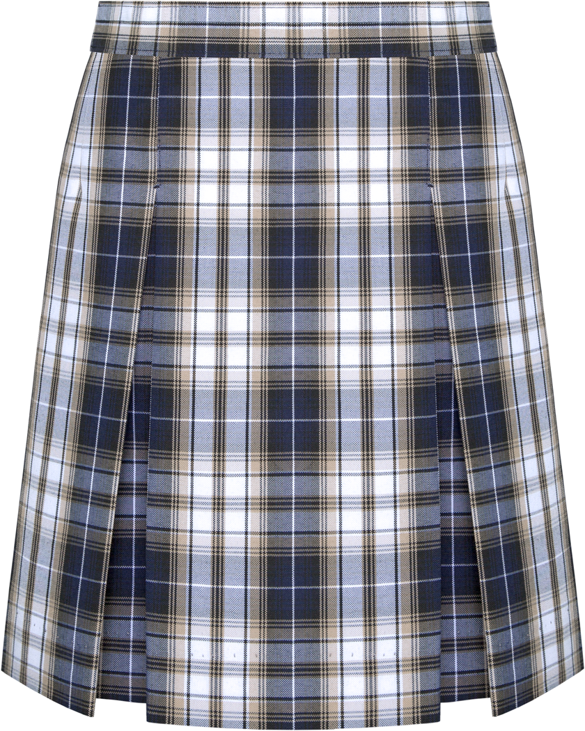 Long Stitched-Down Kick Pleat Skirt