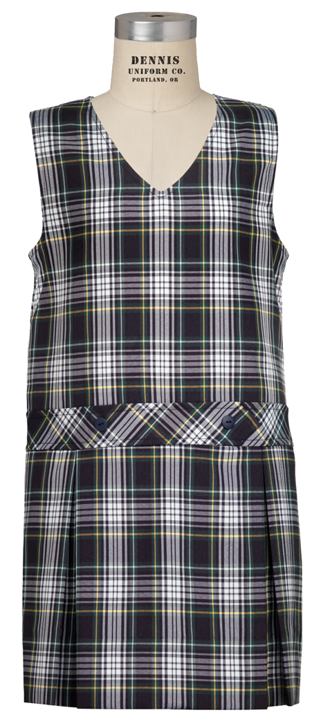 V-Neck Drop Waist Jumper