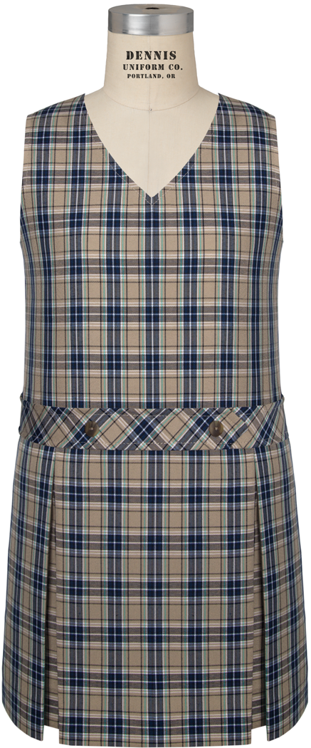 V-Neck Drop Waist Jumper