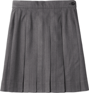 Stitched-Down Box Pleat Skirt
