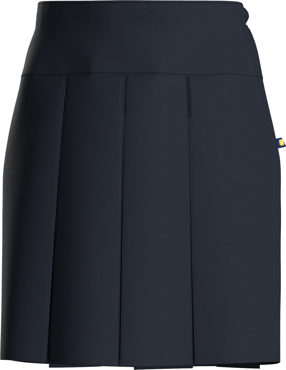 Drop Yoke Pleated Skirt