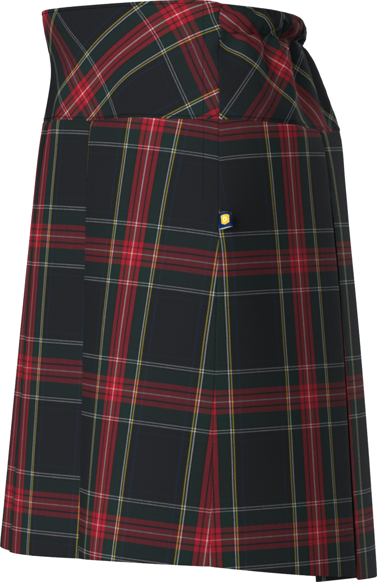 Long Drop Yoke Pleated Skirt