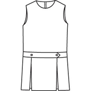 Jewel Neck Drop Waist Jumper
