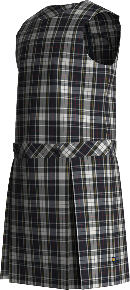 Jewel Neck Drop Waist Jumper