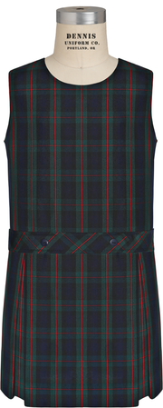 Jewel Neck Drop Waist Jumper