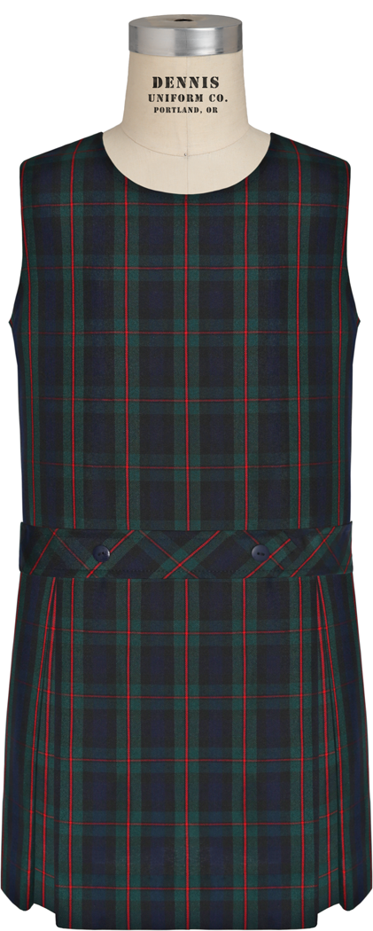 Jewel Neck Drop Waist Jumper