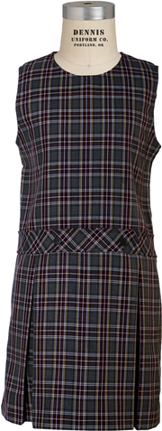 Jewel Neck Drop Waist Jumper