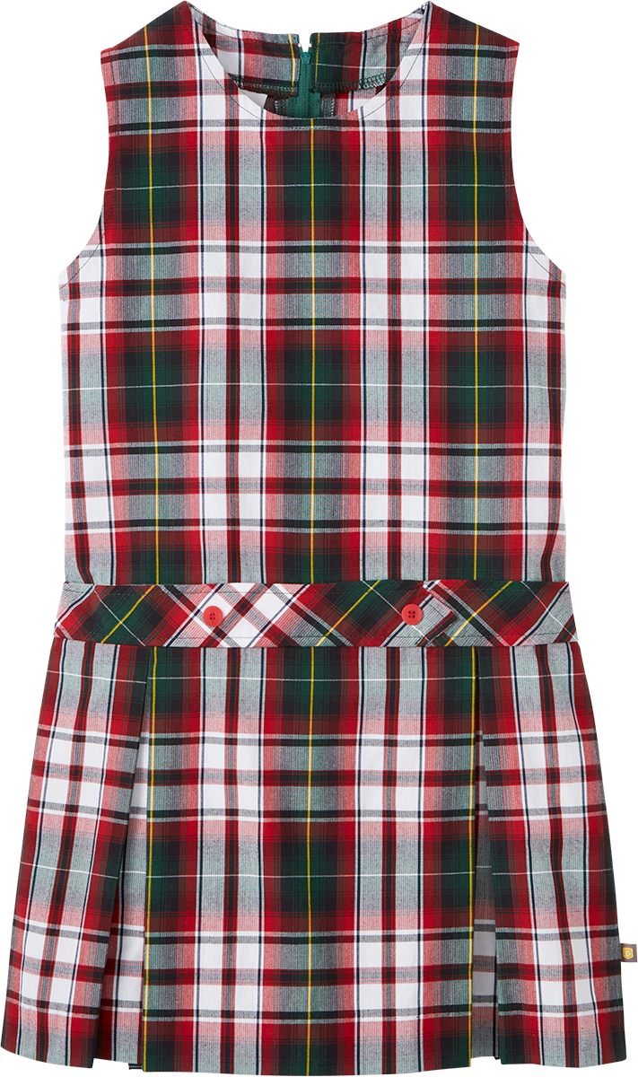 Jewel Neck Drop Waist Jumper