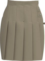 Double Tab Pleated Skort