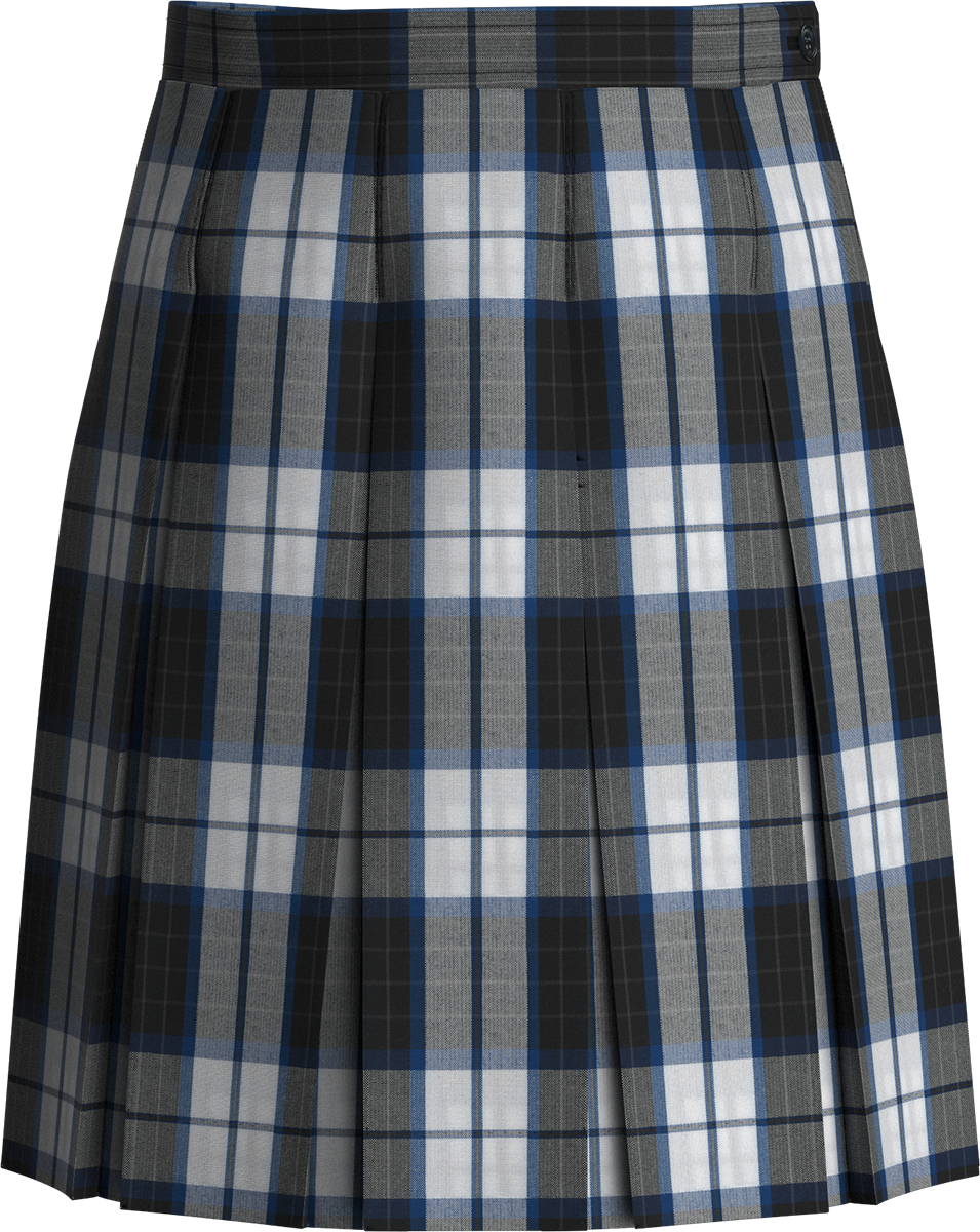 Stitched-Down Box Pleat Skirt