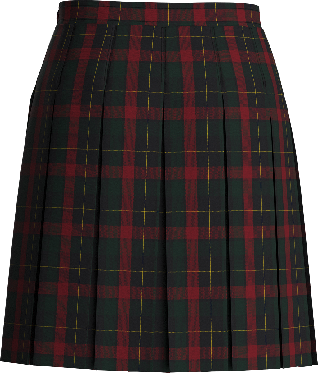 Stitched-Down Box Pleat Skirt