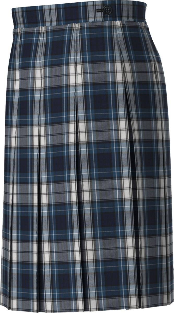 Stitched-Down Box Pleat Skirt