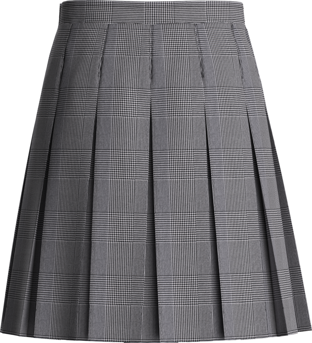 Stitched-Down Box Pleat Skirt