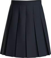 Stitched-Down Box Pleat Skirt