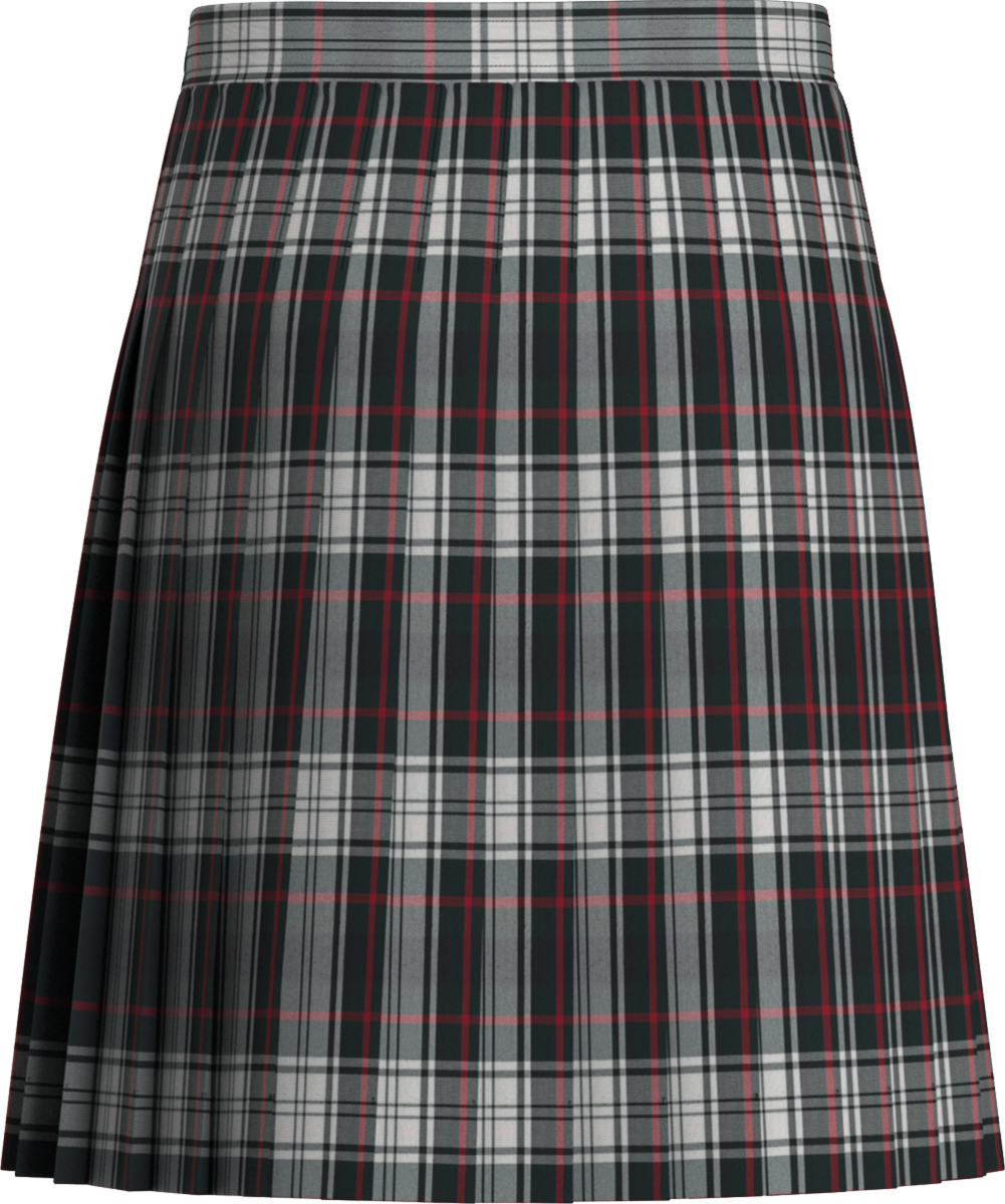 Stitched-Down Knife Pleat Skirt