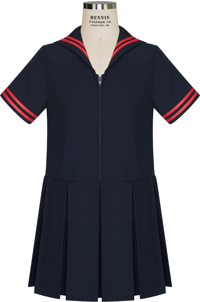 Short Sleeve Sailor Dress DENNIS Uniform Liquidation Sale