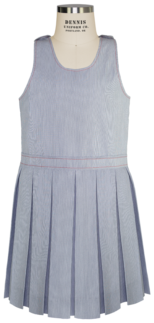 Scoop Neck Pleated Shift
