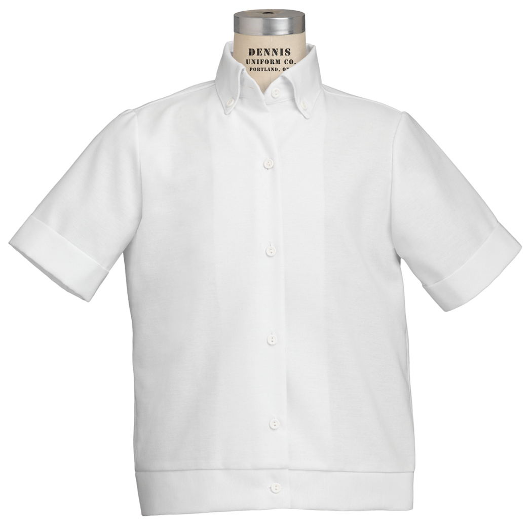 Short Sleeve Oxford Overblouse