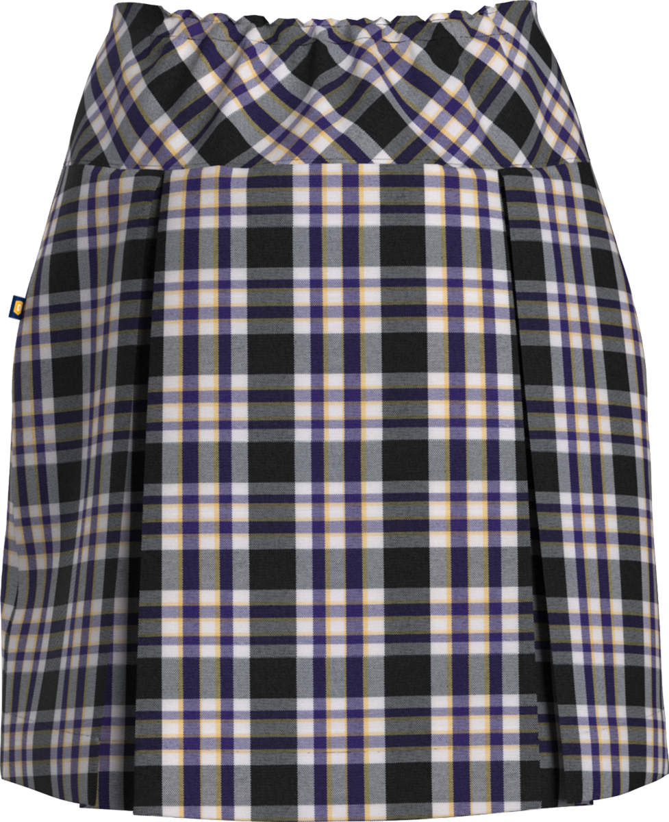 Drop Yoke Kick Pleat Skort