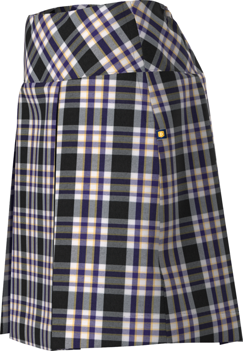 Drop Yoke Kick Pleat Skort