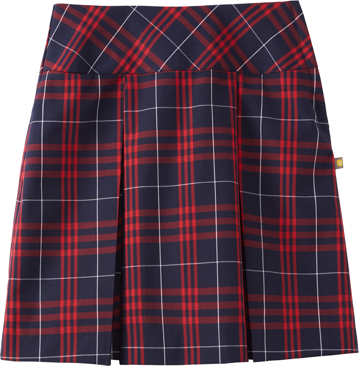 Drop Yoke Kick Pleat Skort