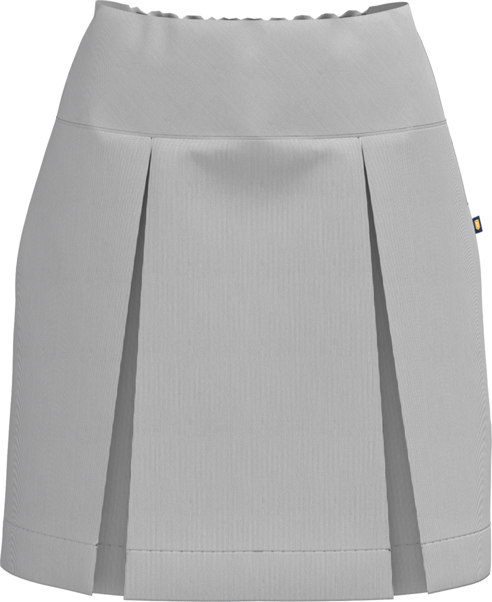 Drop Yoke Kick Pleat Skort