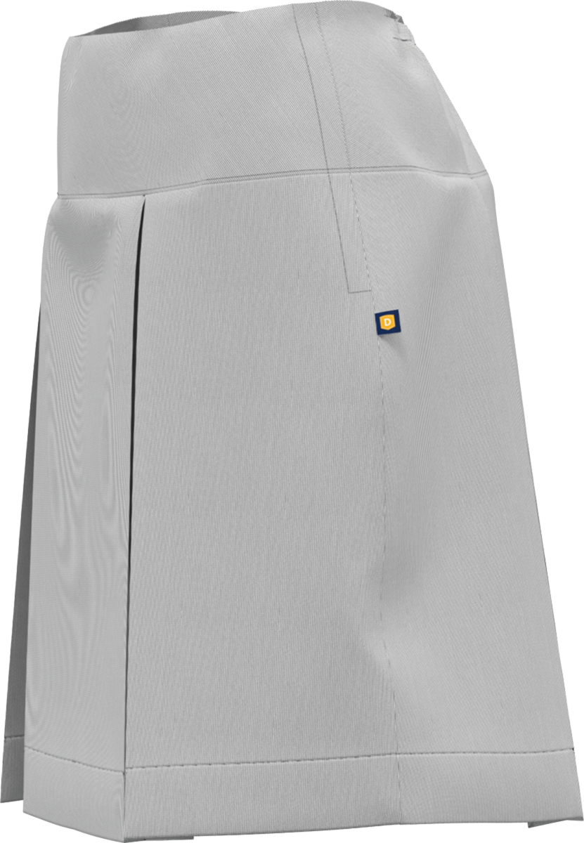 Drop Yoke Kick Pleat Skort