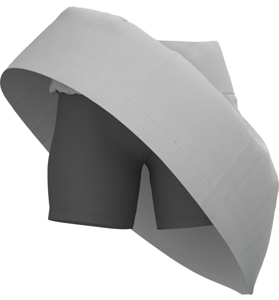 Drop Yoke Kick Pleat Skort