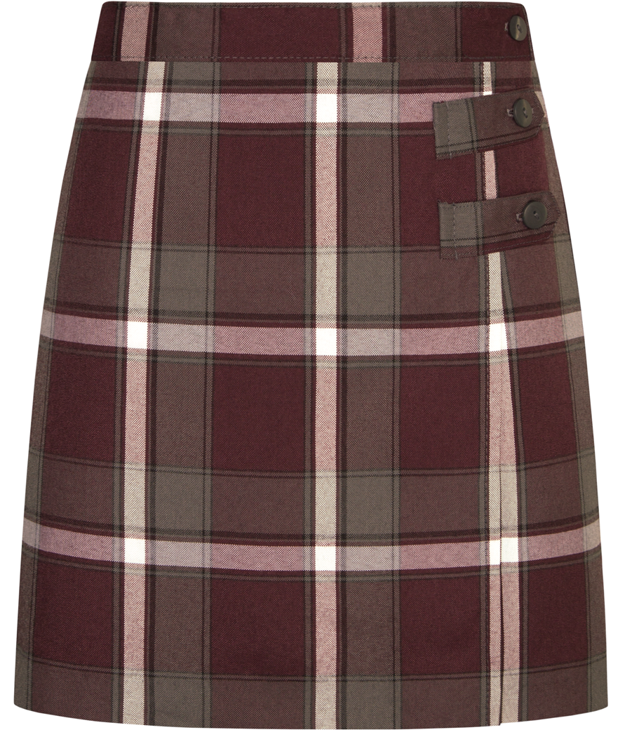 Double Tab Pleated Skort