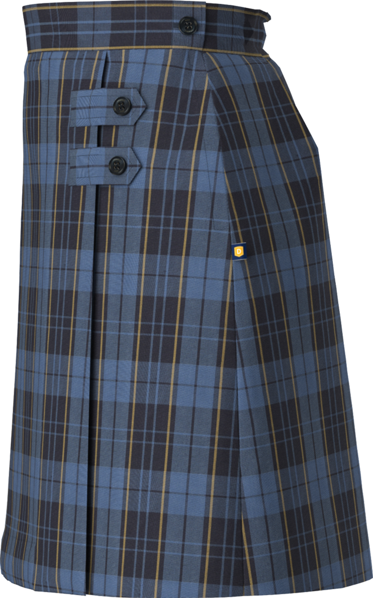 Double Tab Pleated Skort