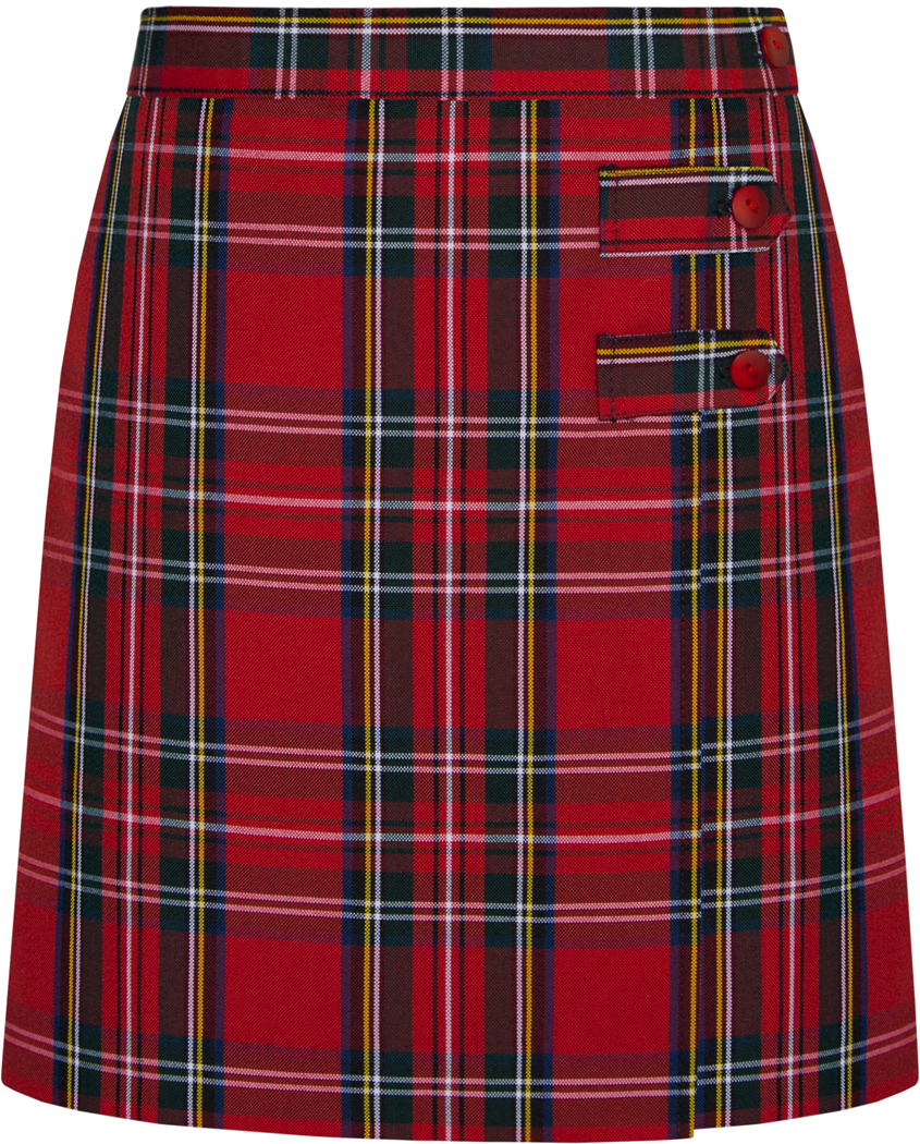 Double Tab Pleated Skort