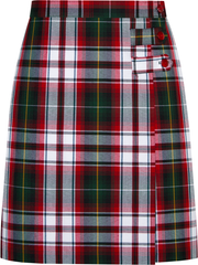 Long Double Tab Pleated Skort