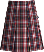 High Waist Box Pleat Skirt