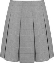 High Waist Box Pleat Skirt