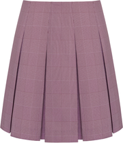 High Waist Box Pleat Skirt