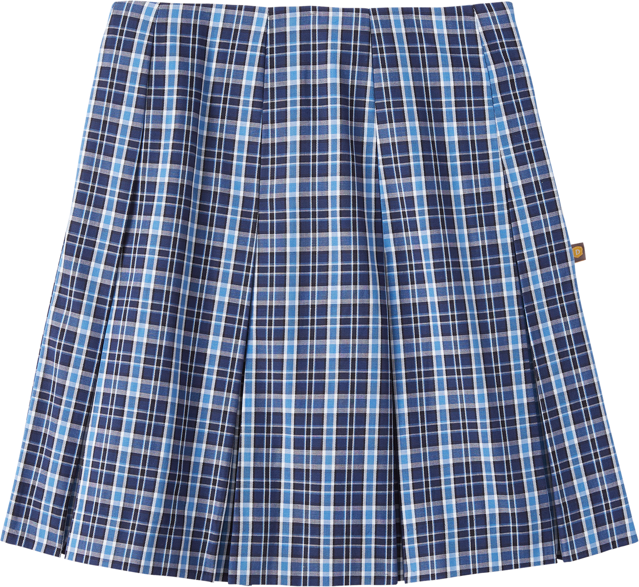 High Waist Box Pleat Skirt