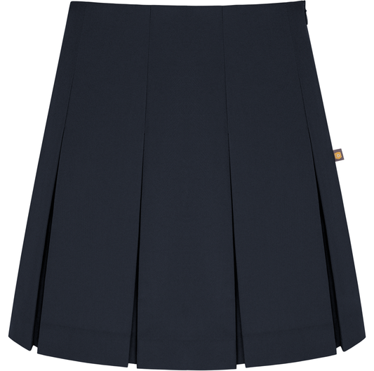 High Waist Box Pleat Skirt