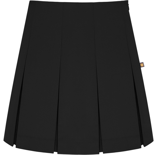 Long High Waist Box Pleat Skirt