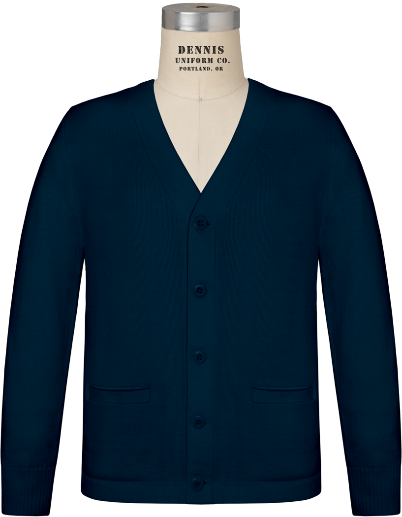 V-Neck Button-Front Cardigan