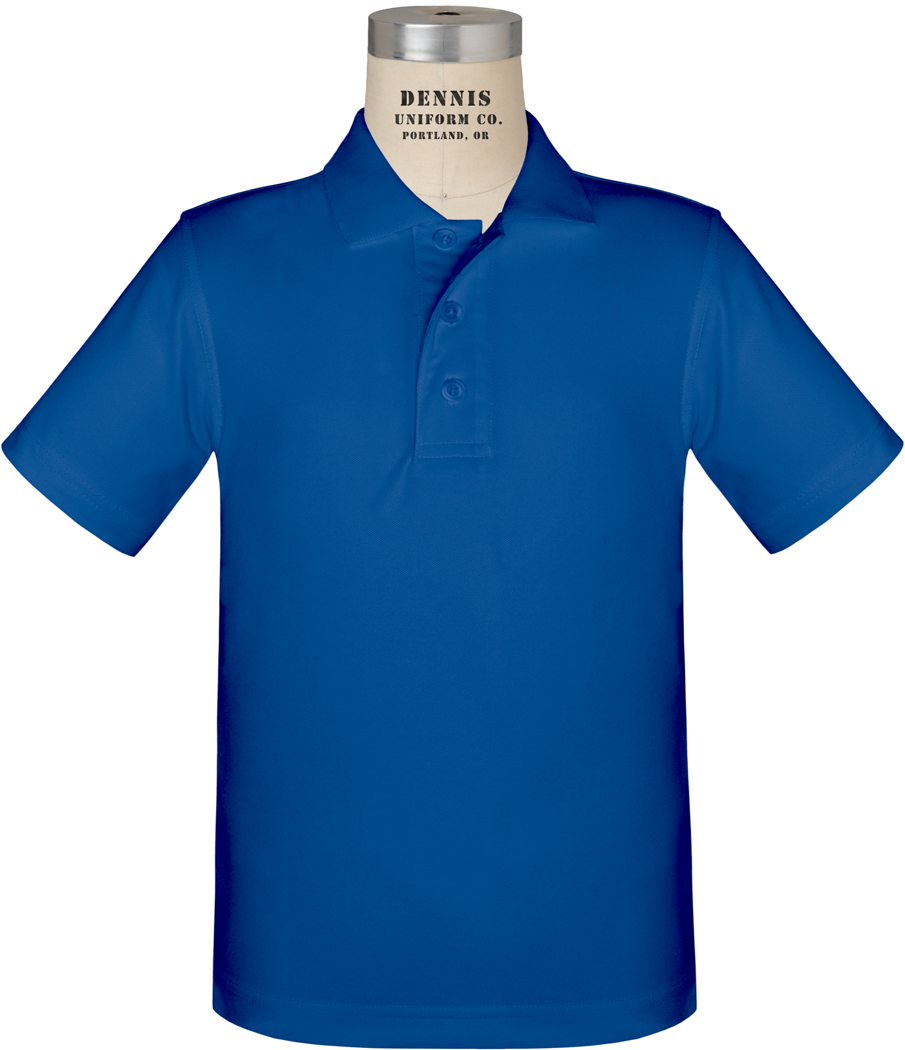Short Sleeve Performance Polo - test two color, two alternating logos