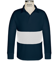 Long Sleeve Color Block Polo