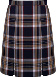Stitched-Down Box Pleat Skirt