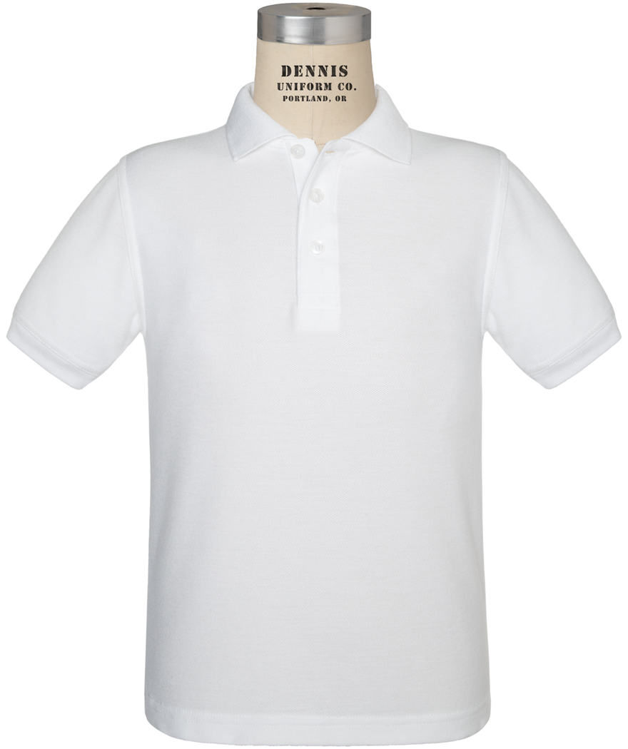 Short Sleeve Pique Polo - example of one color, multi logo, item succession for logo only