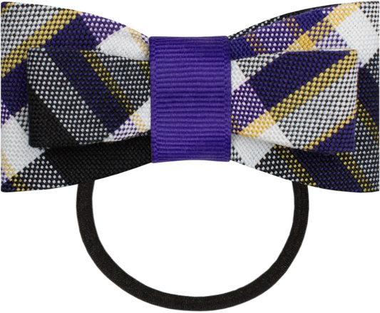Wide Bowtie-Style Elastic Band Hair Bow